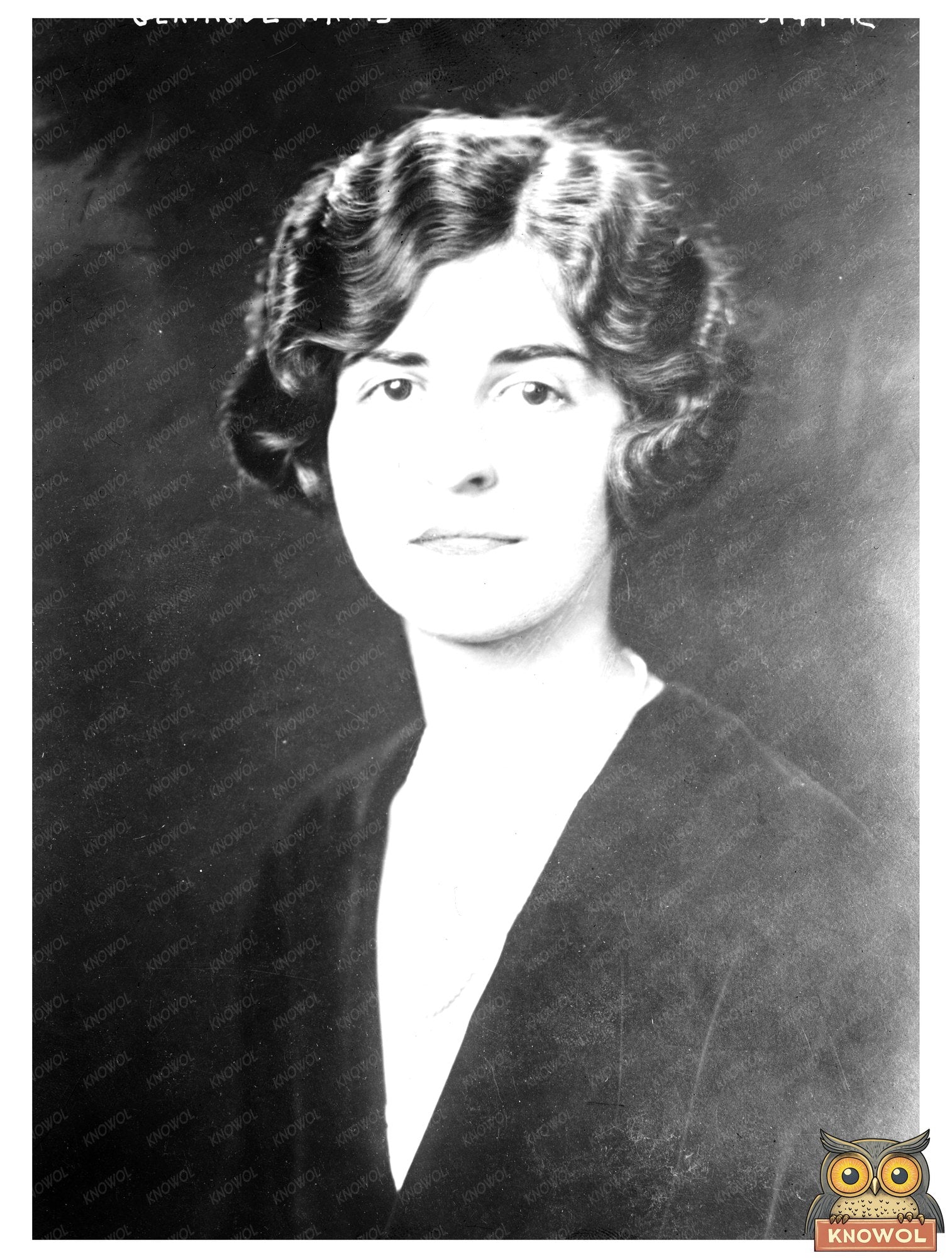 Historic Gertrude Watts Print, Vintage Art