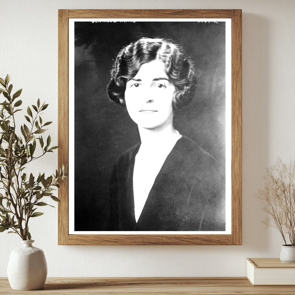 Historic Gertrude Watts Print, Vintage Art