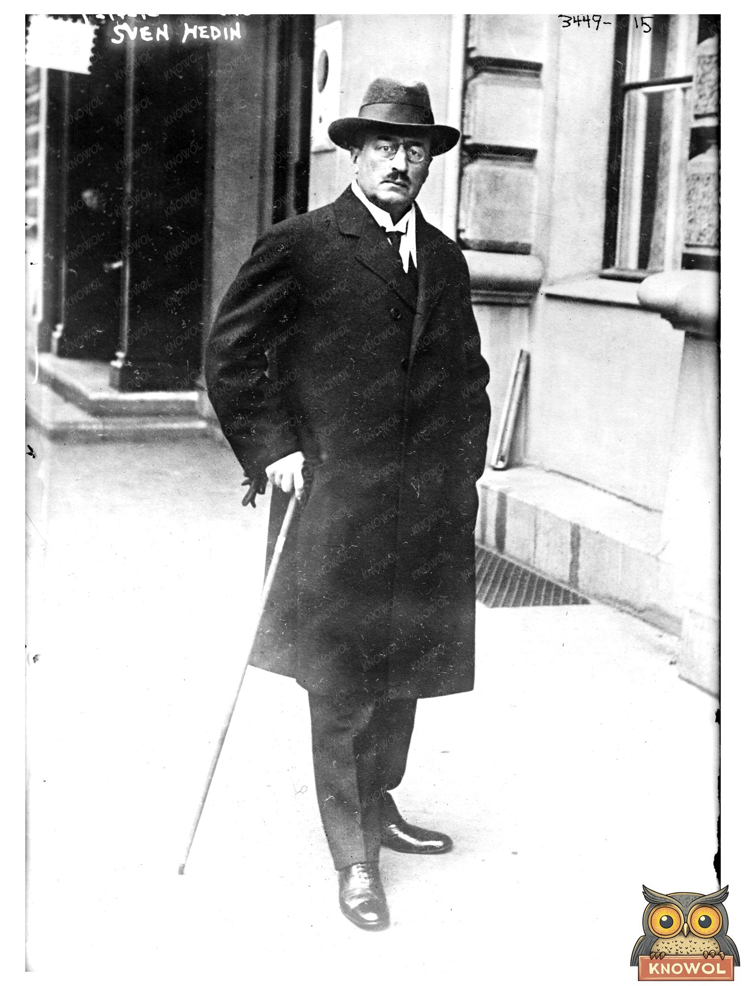 Historic Sven Hedin Print, Vintage Art