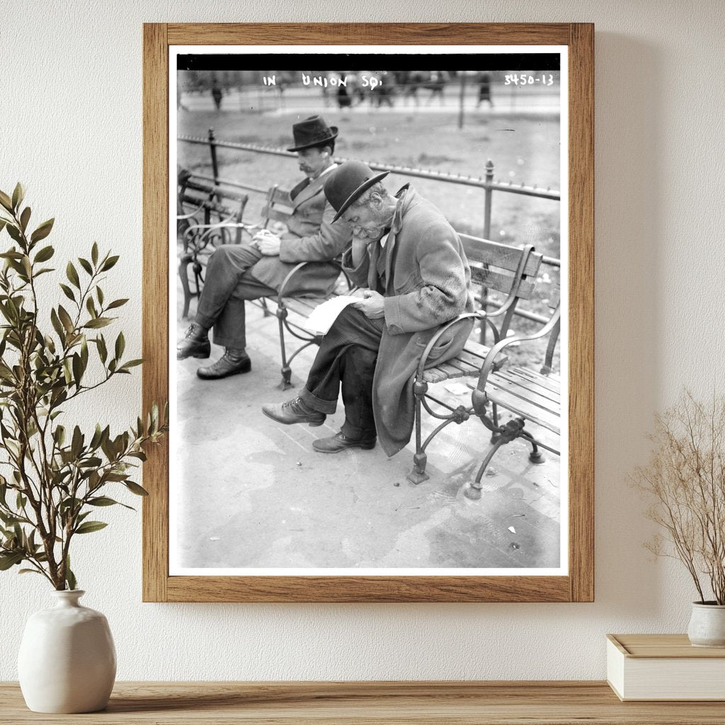 Historic In Union Sq. Print, Vintage Art