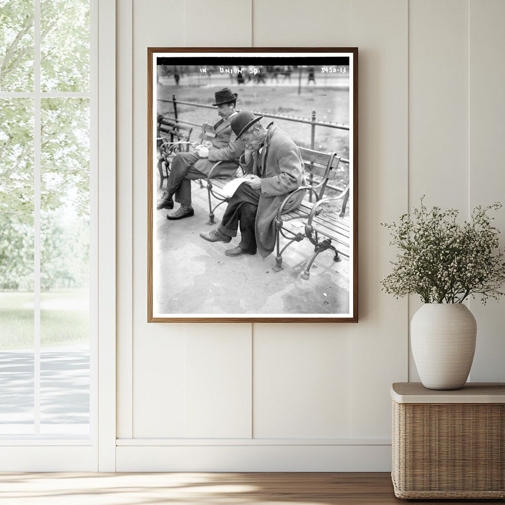 Historic In Union Sq. Print, Vintage Art