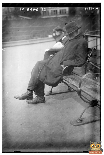 Bustling Union Square Scene, NYC, Circa 1910-15