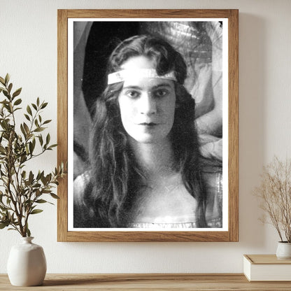Historic (Elise Rice) Mrs. Winfield Linn Print, Vintage Art