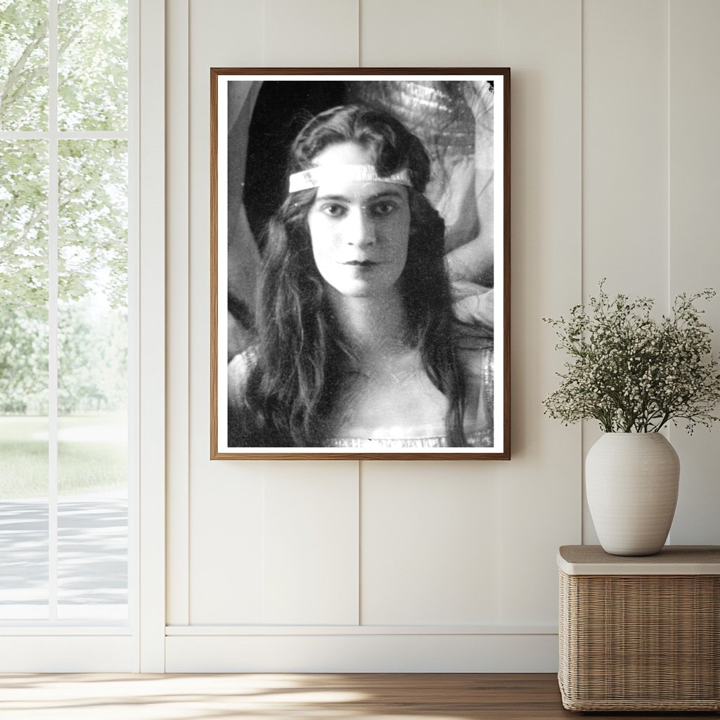 Historic (Elise Rice) Mrs. Winfield Linn Print, Vintage Art