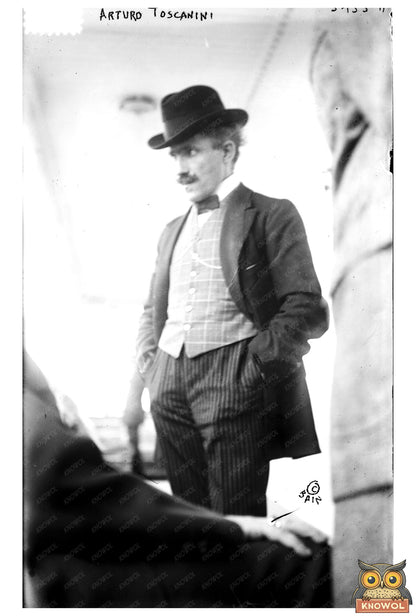 Arturo Toscanini: Iconic Conductor in 1915 Performance
