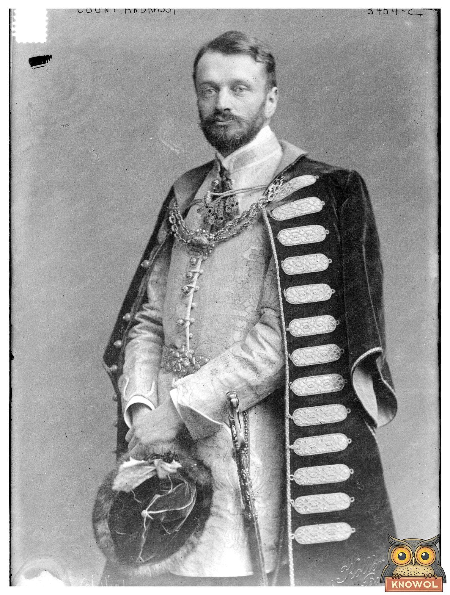Historic Count Andrassy Print, Vintage Art