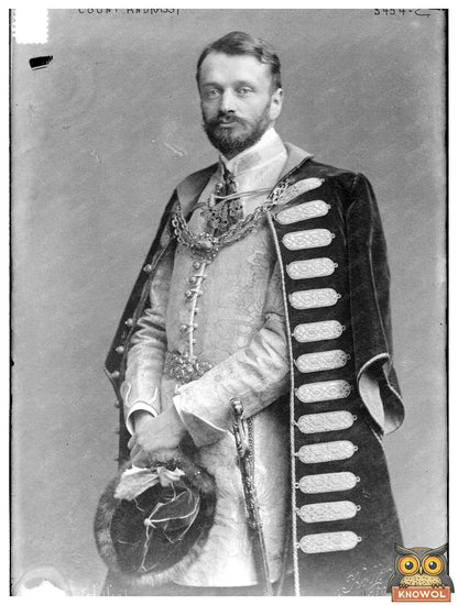 Historic Count Andrassy Print, Vintage Art