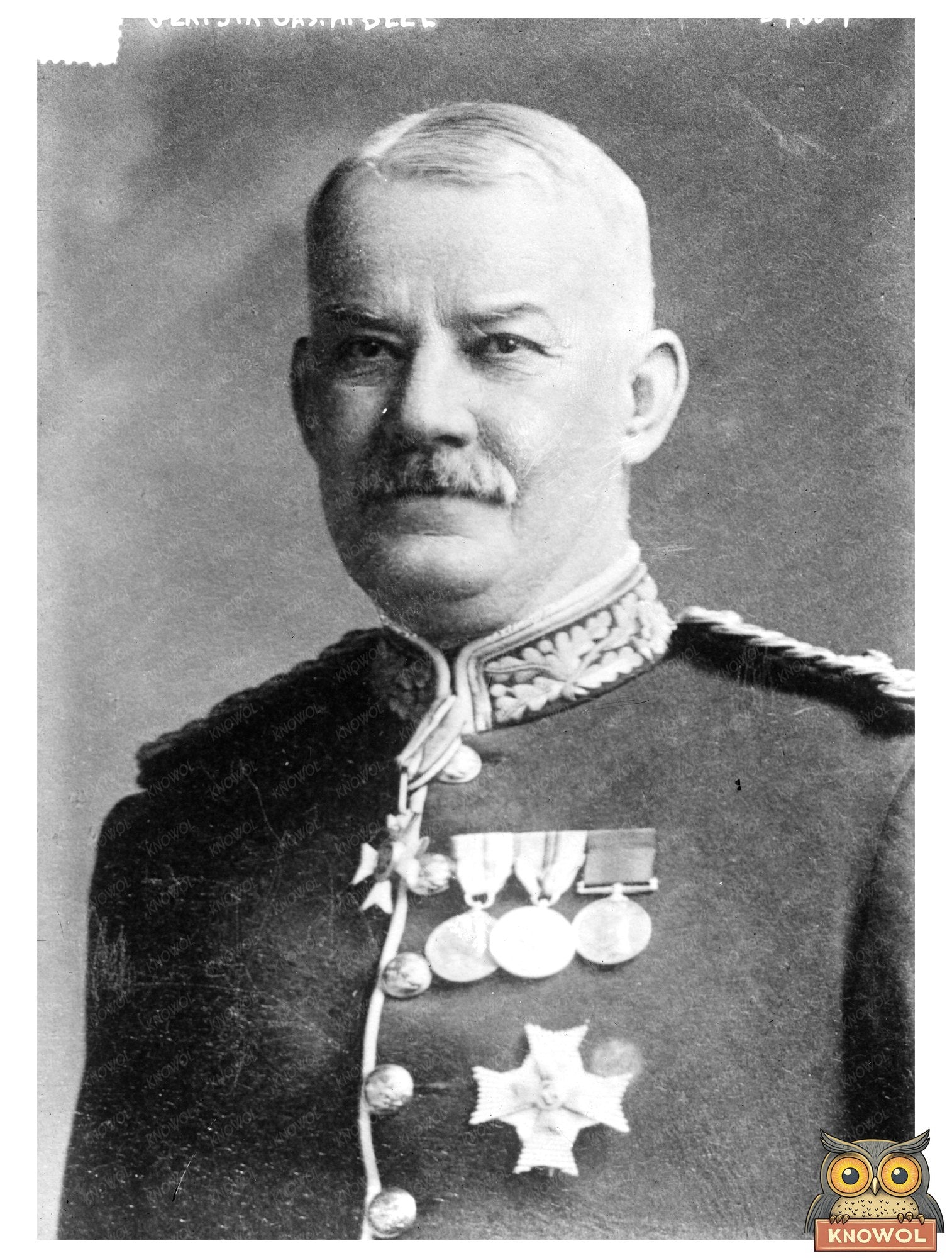 Historic Gen. Sir Jas. A. Bell Print, Vintage Art