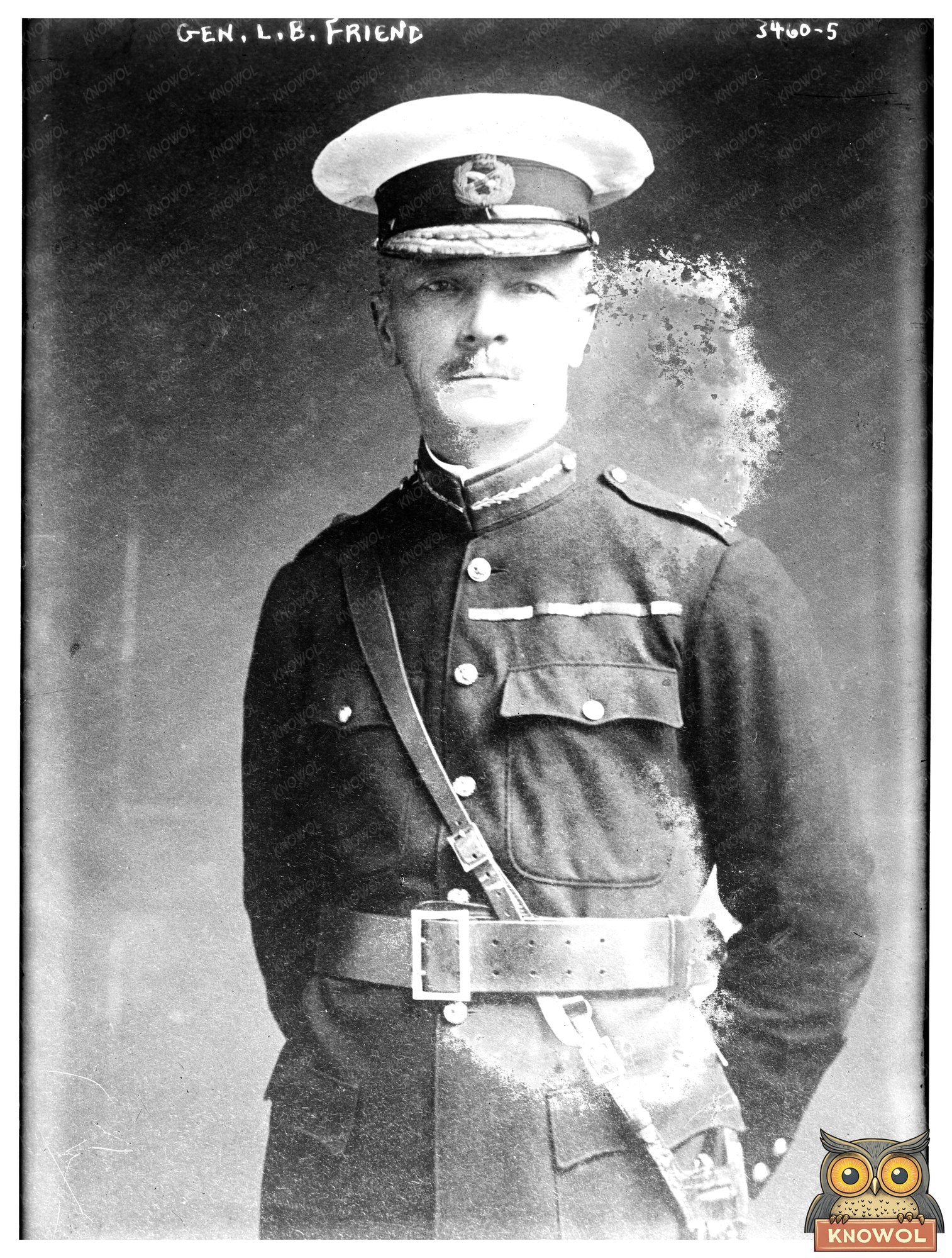 Historic Gen. L.B. Friend Print, Vintage Art