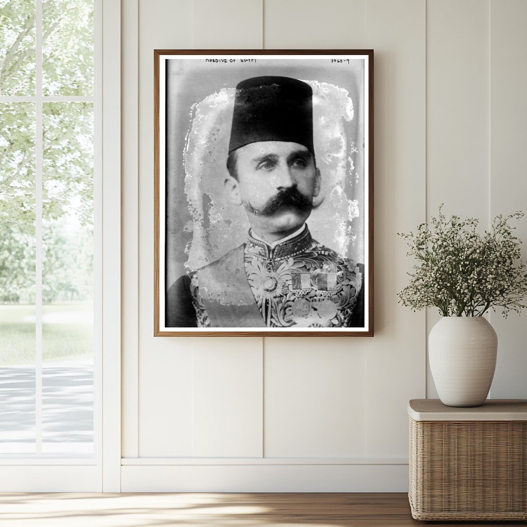 Historic Khedive of Egypt Print, Vintage Art