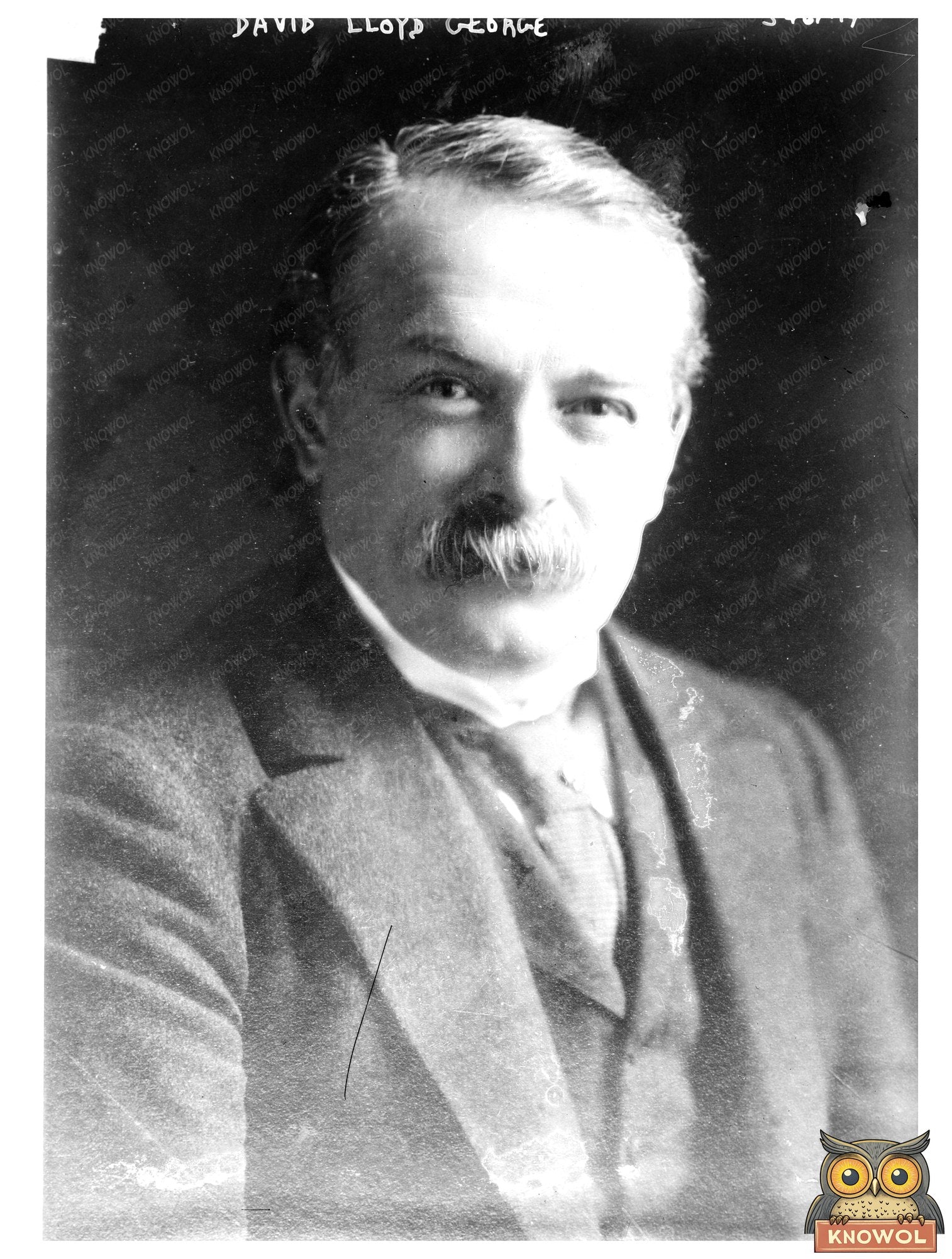 Historic David Lloyd George Print, Vintage Art