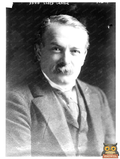 Historic David Lloyd George Print, Vintage Art