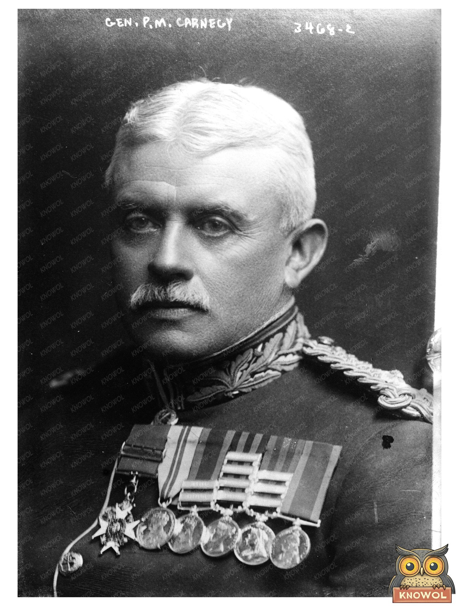 Historic Gen. P.M. Carnegy Print, Vintage Art
