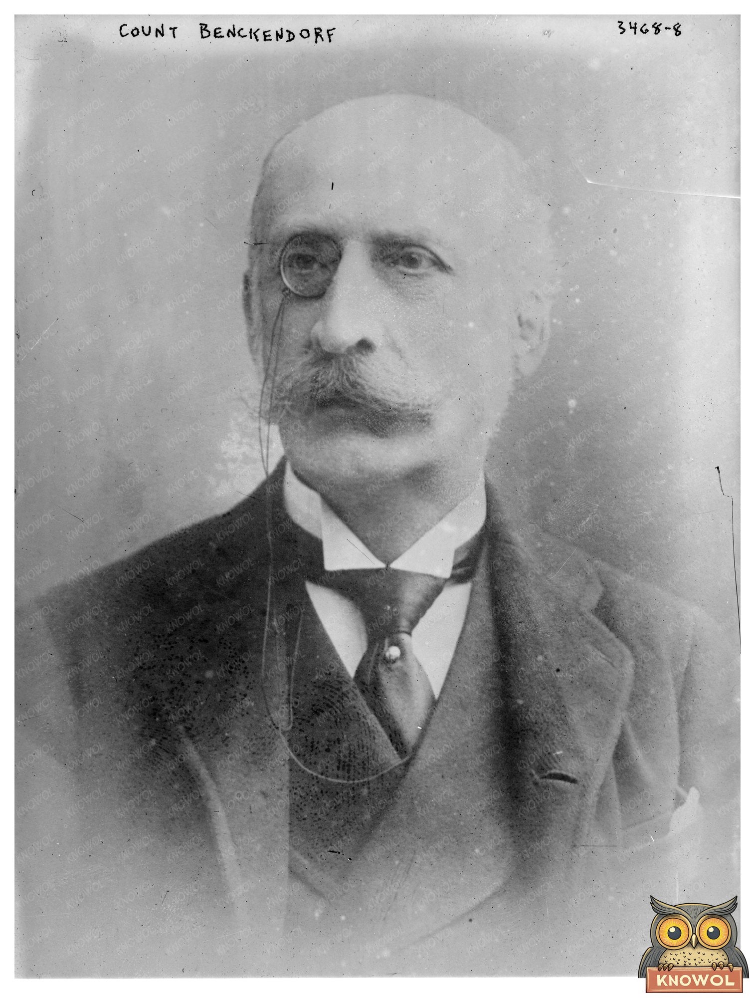 Historic Count Benckendorf [i.e., Benckendorff] Print, Vintage Art
