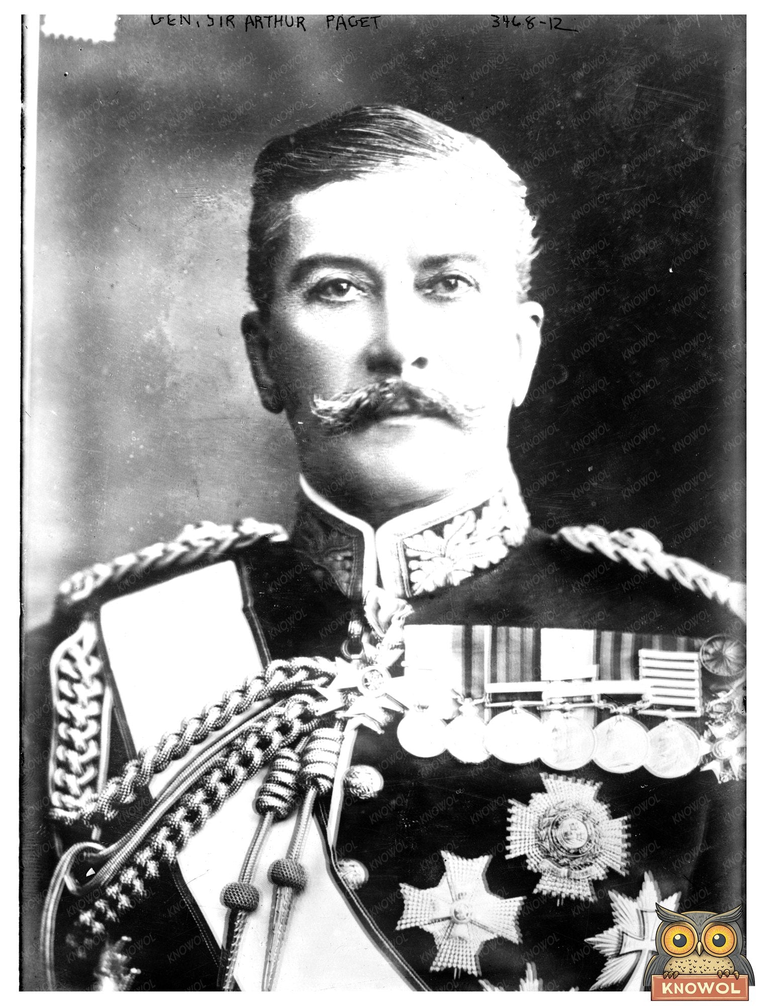 Historic Gen. Sir Arthur Paget Print, Vintage Art
