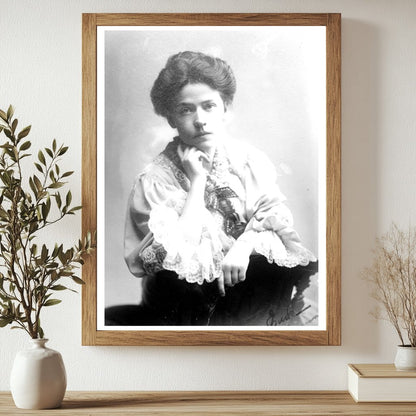 Historic Mrs. Clara Von Ende Liebman [i.e., Liebmann] Print, Vintage Art