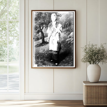 Historic Mrs. Charlotte Gulick -- American Indian dress Print, Vintage Art