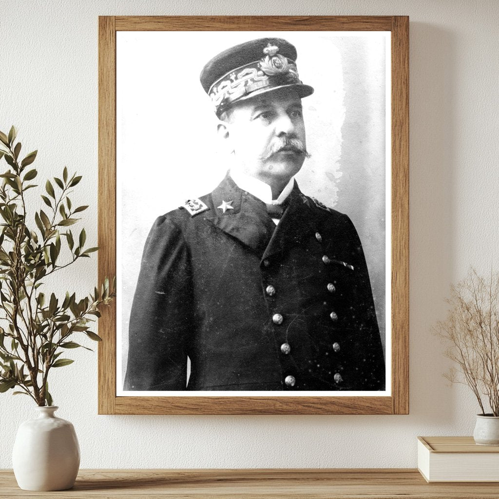 Historic Adm. Leonardi-Cattolica, Italy Print, Vintage Art