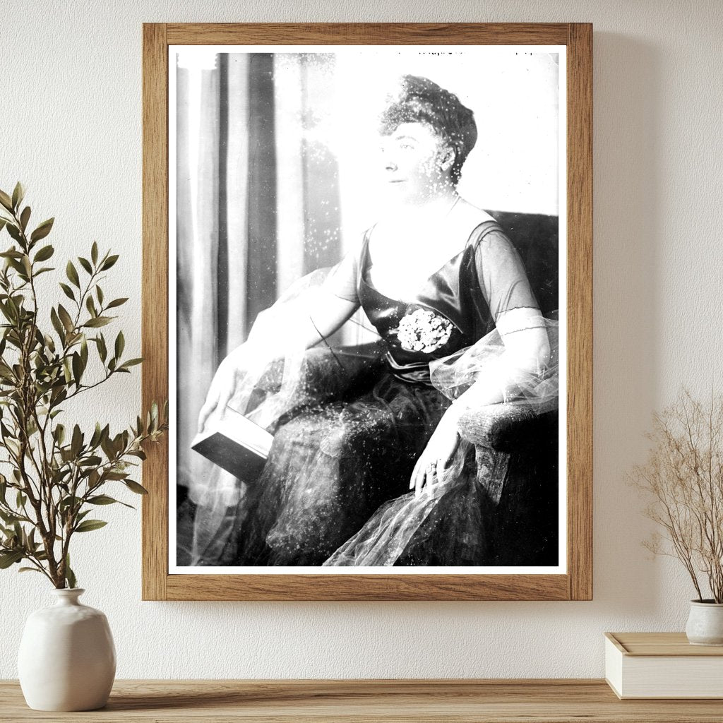 Historic Mrs. Booth Tarkington Print, Vintage Art