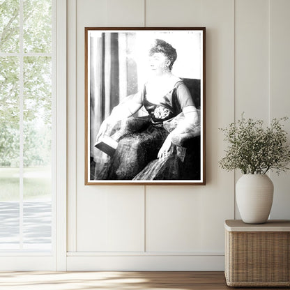 Historic Mrs. Booth Tarkington Print, Vintage Art