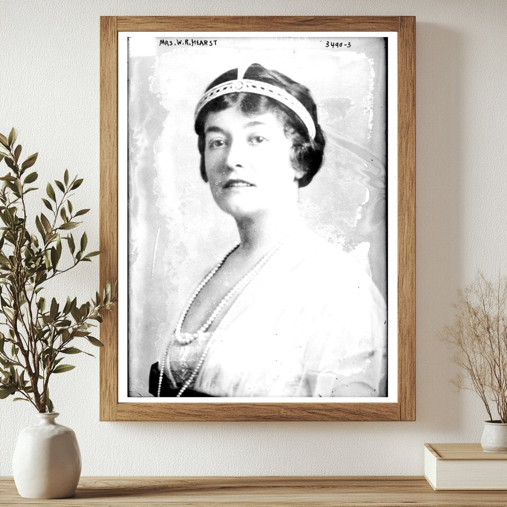 Historic Mrs. W.R. Hearst Print, Vintage Art