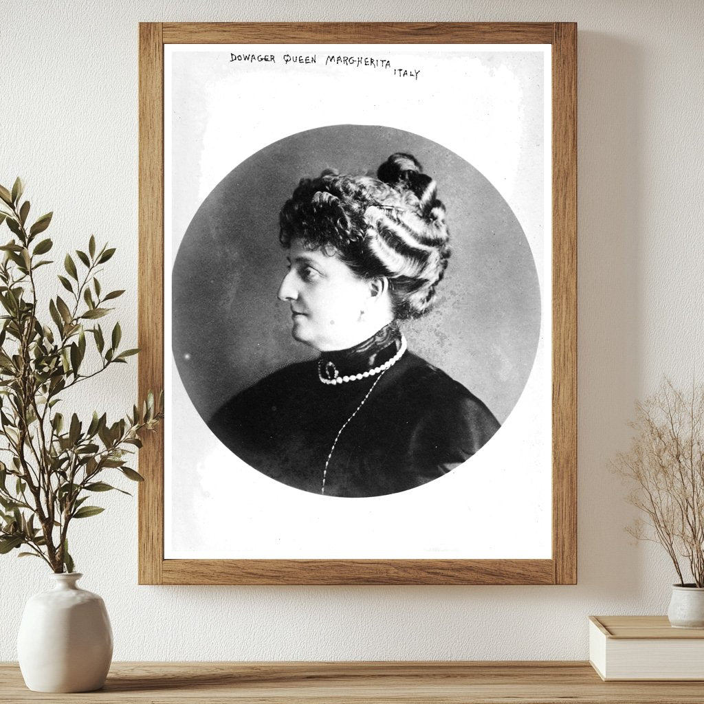Historic Dowarger Queen Margherita -- Italy Print, Vintage Art