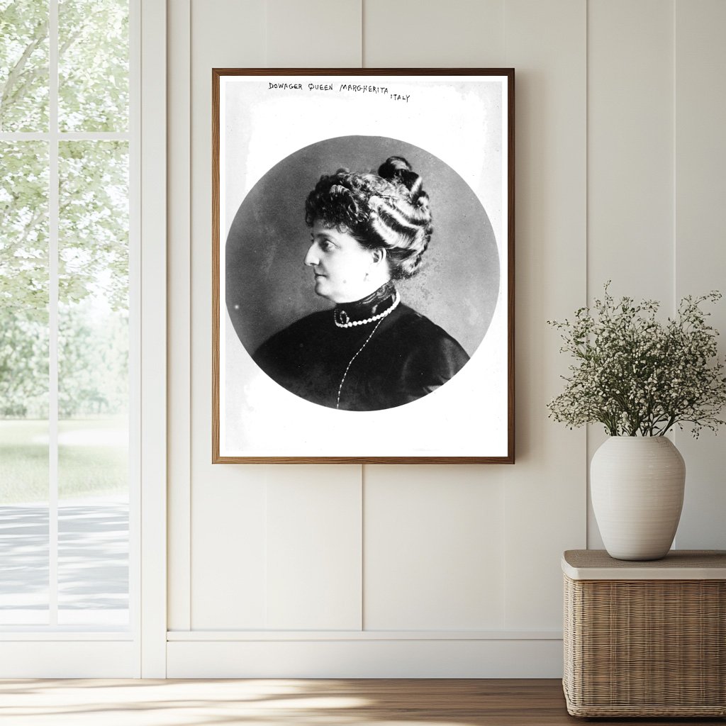 Historic Dowarger Queen Margherita -- Italy Print, Vintage Art