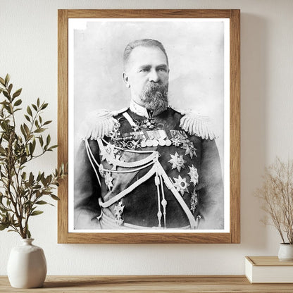 Historic Gen. Alexajew Print, Vintage Art