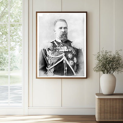 Historic Gen. Alexajew Print, Vintage Art