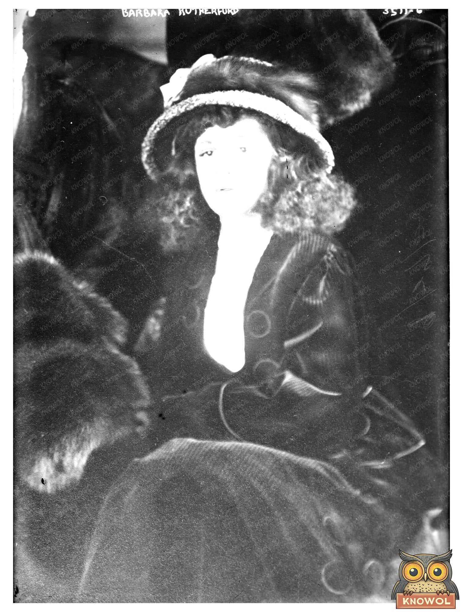 Historic Barbara Rutherfurd Print, Vintage Art