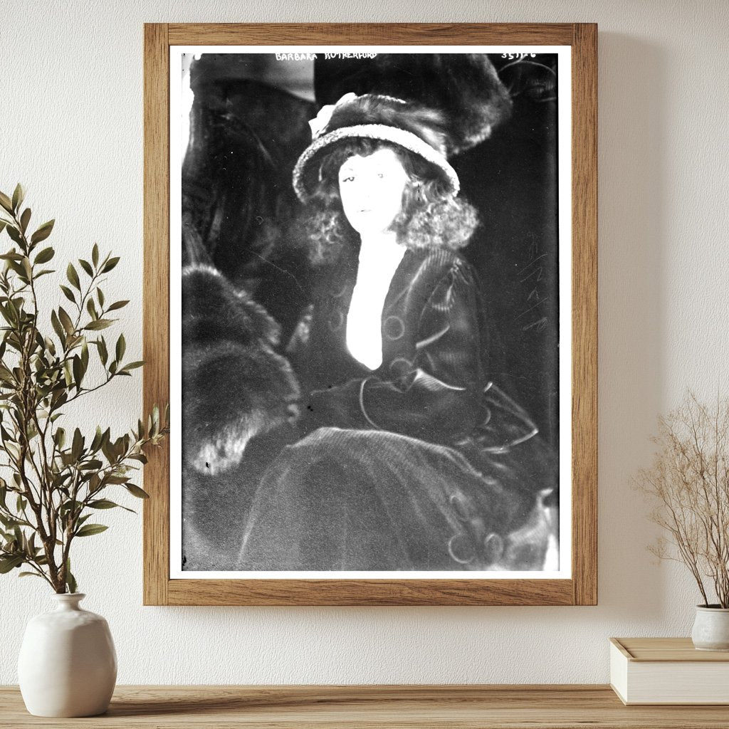 Historic Barbara Rutherfurd Print, Vintage Art