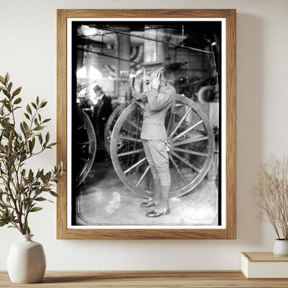 Historic War exhibit -- N.Y. [field telephone] Print, Vintage Art