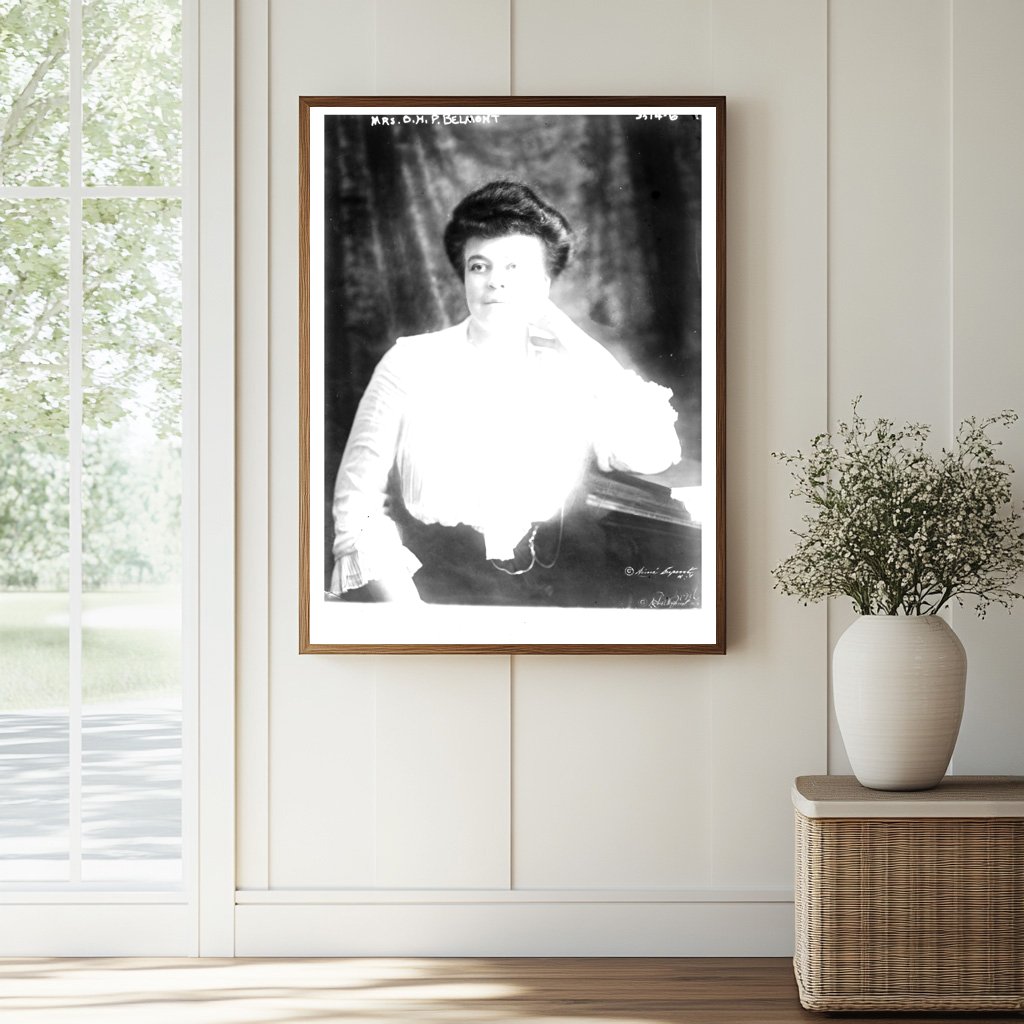 Historic Mrs. O.H.P. Belmont Print, Vintage Art