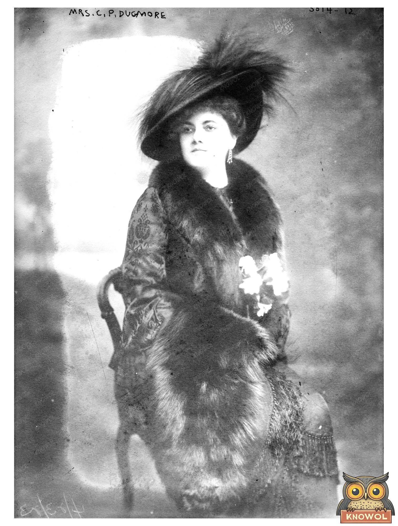 Historic Mrs. C.P. Dugmore Print, Vintage Art