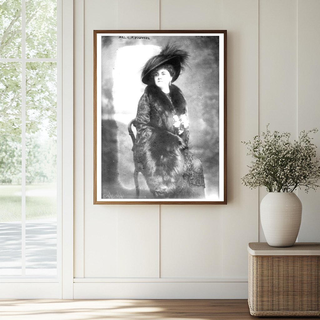 Historic Mrs. C.P. Dugmore Print, Vintage Art