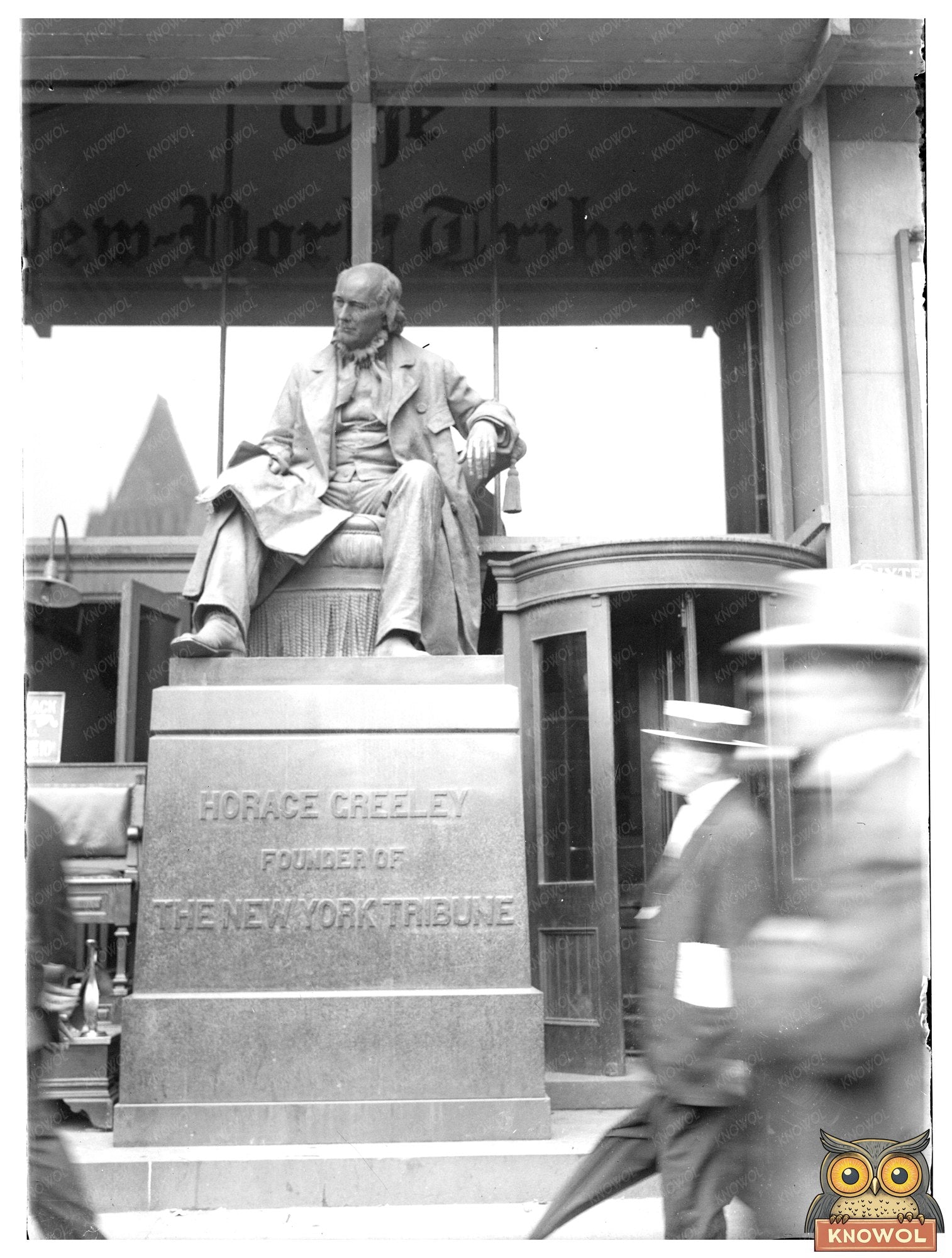 Historic New York Vintage Art Print, circ