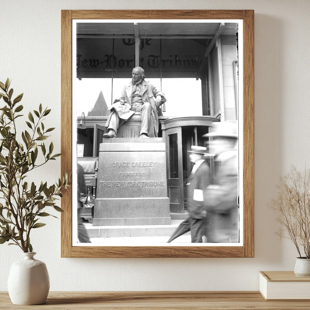 Historic New York Vintage Art Print, circ