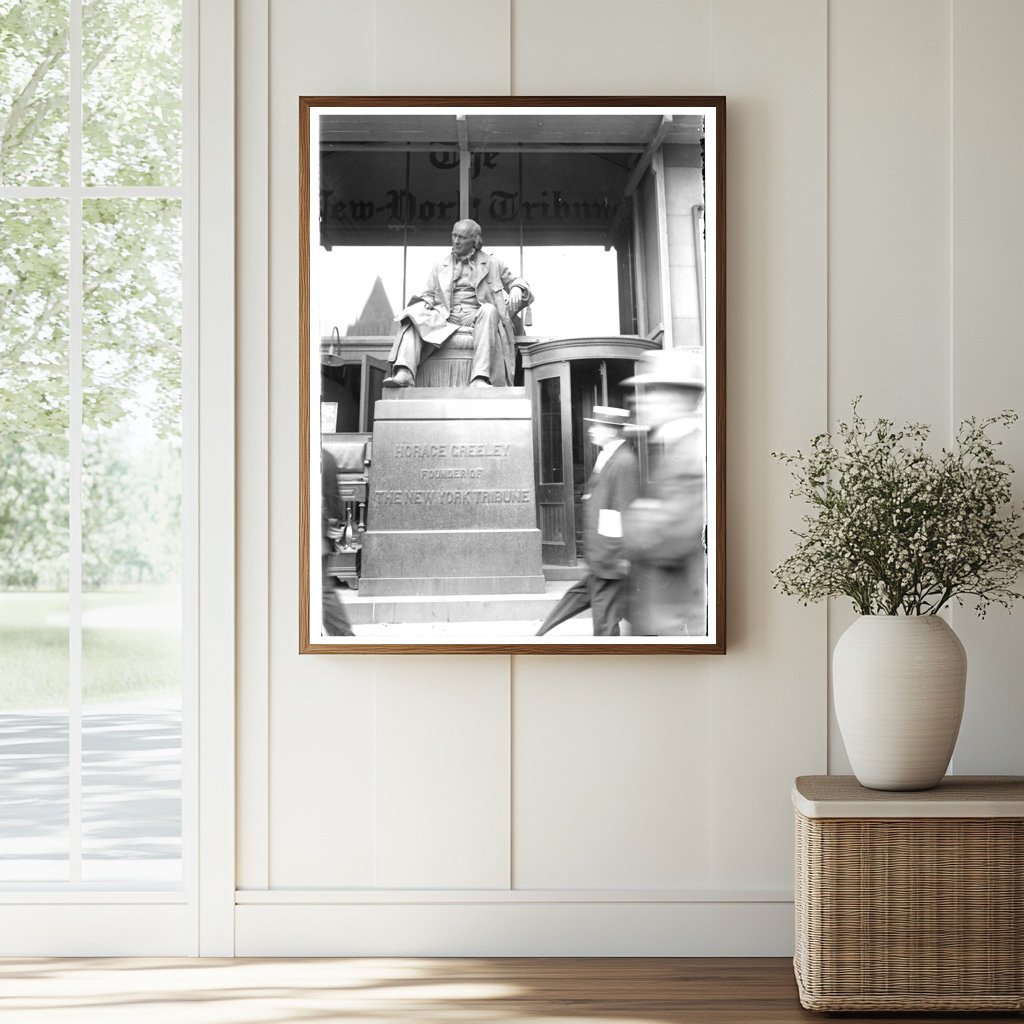 Historic New York Vintage Art Print, circ