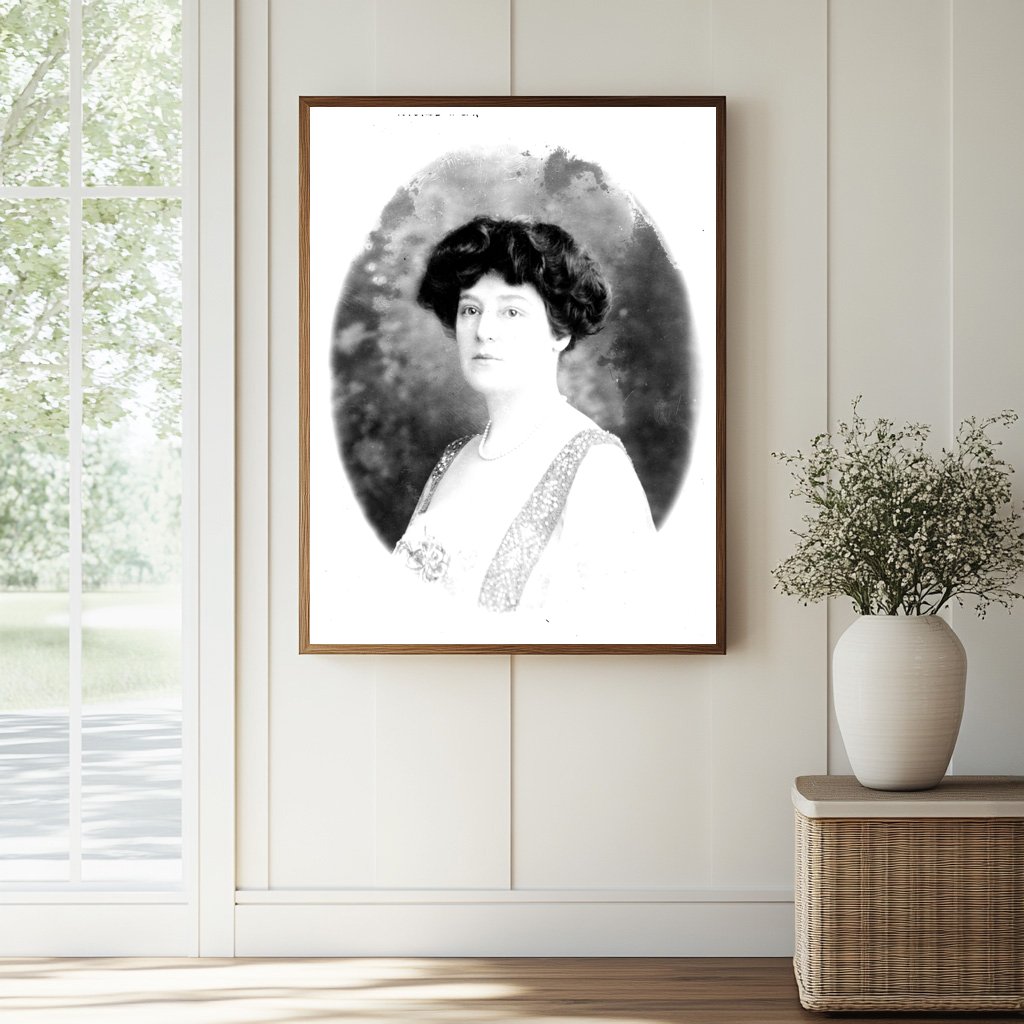 Historic Mrs. J. Lee Tailer Print, Vintage Art