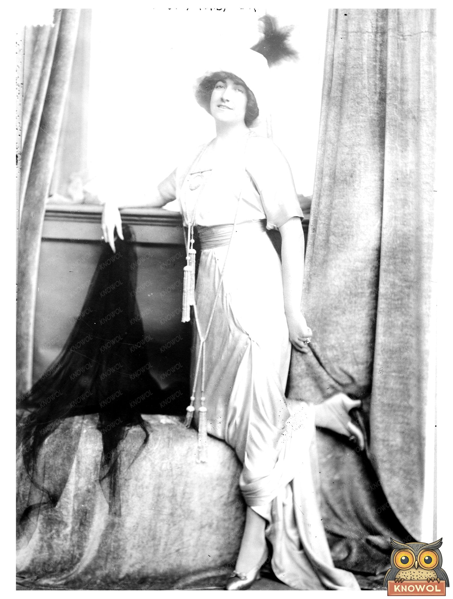 Historic Mrs. J.C. Parish Jr. Print, Vintage Art