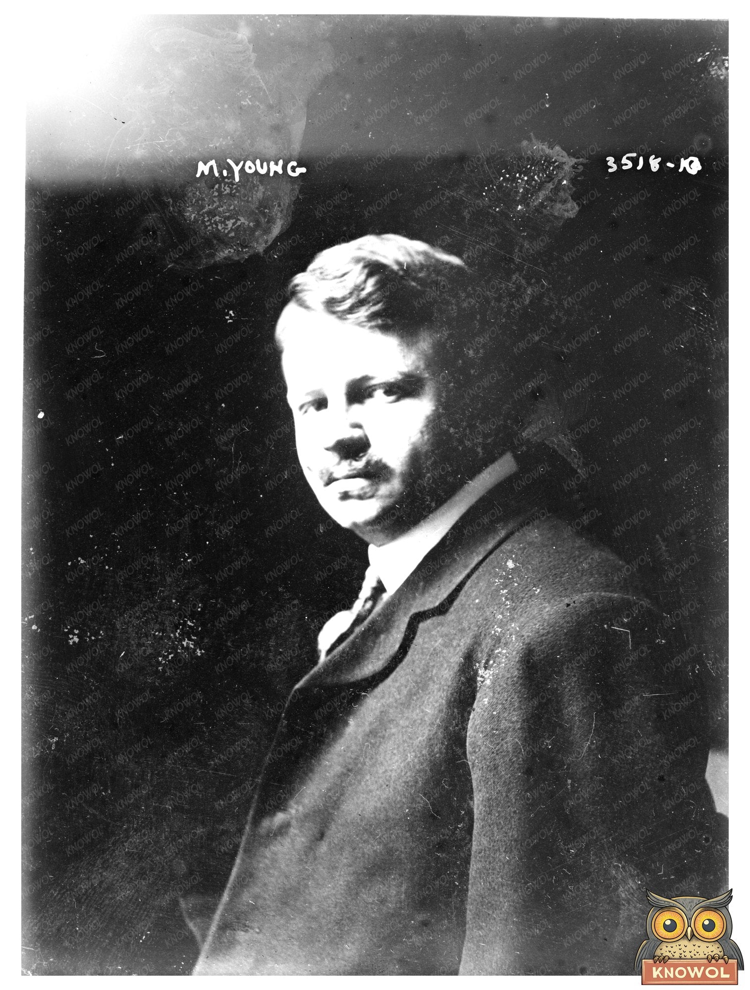 Historic M. Young Print, Vintage Art