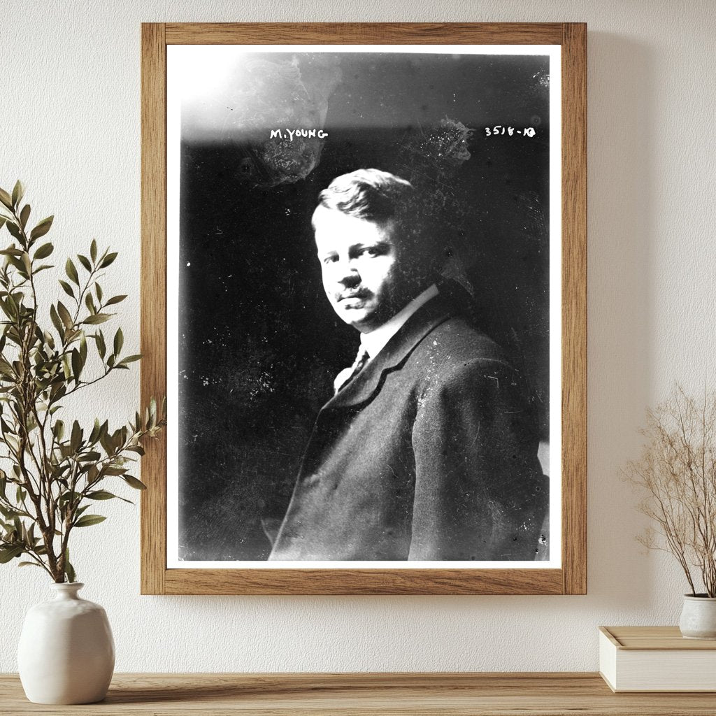 Historic M. Young Print, Vintage Art