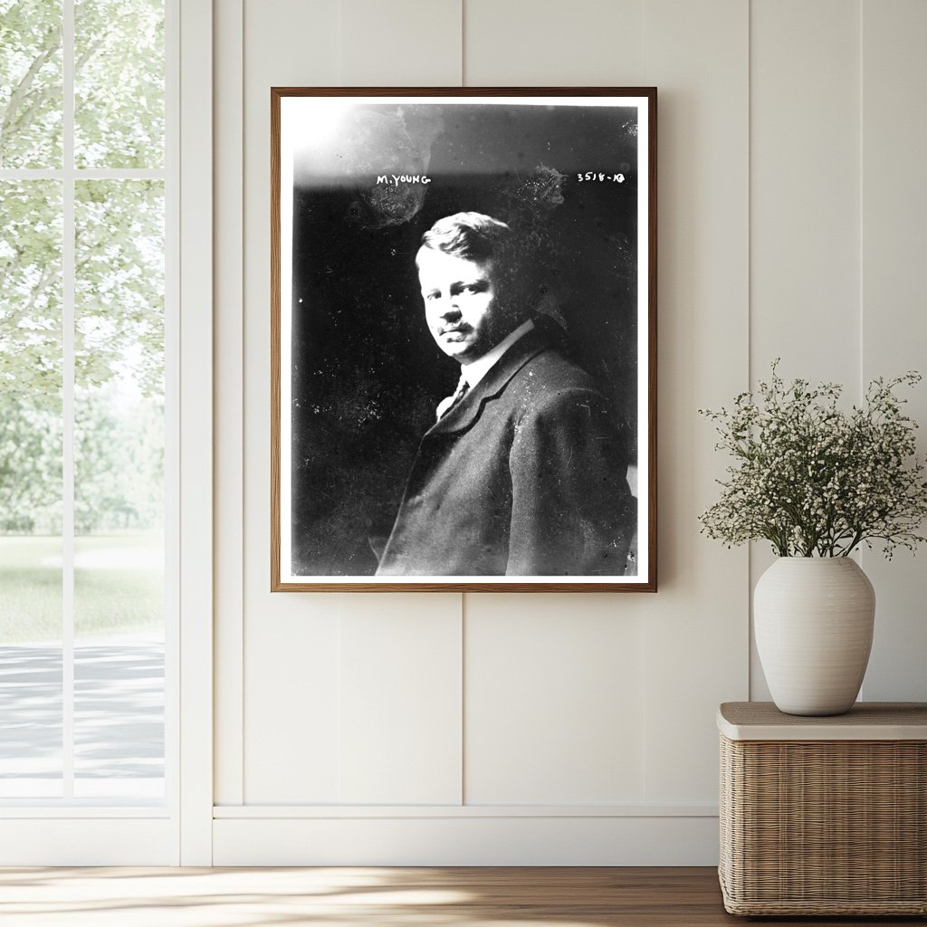 Historic M. Young Print, Vintage Art