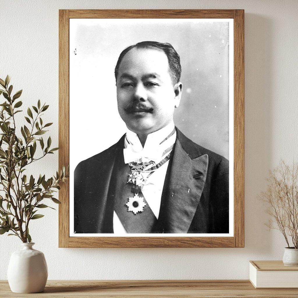 Historic Dr. E. Hioki Print, Vintage Art