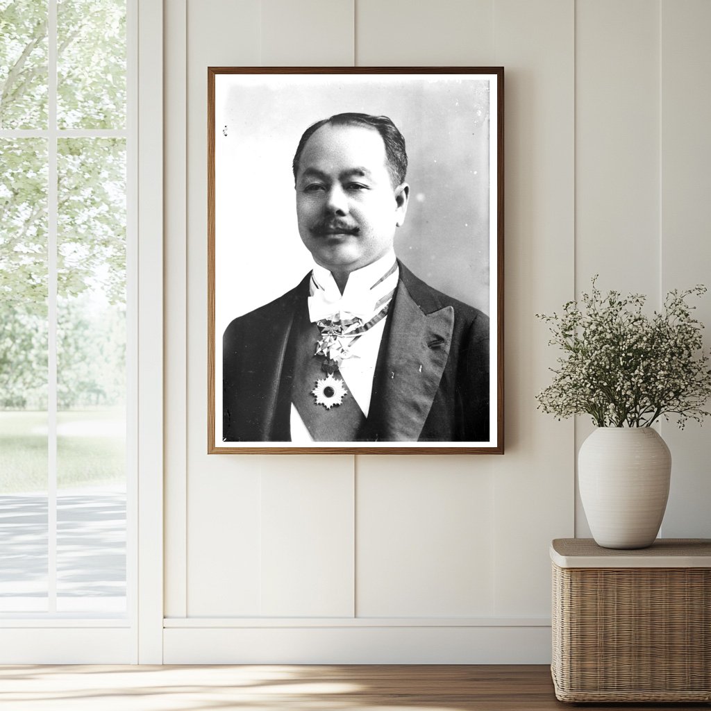 Historic Dr. E. Hioki Print, Vintage Art
