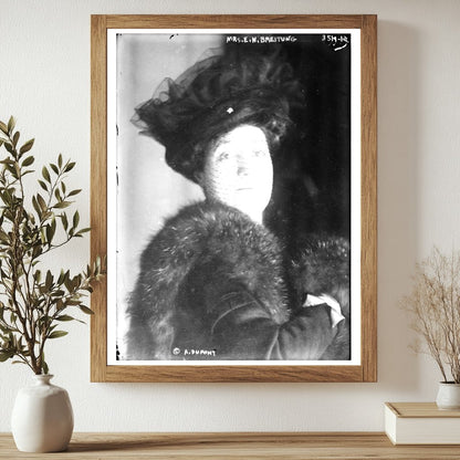 Historic Mrs. E.N. Breitung Print, Vintage Art