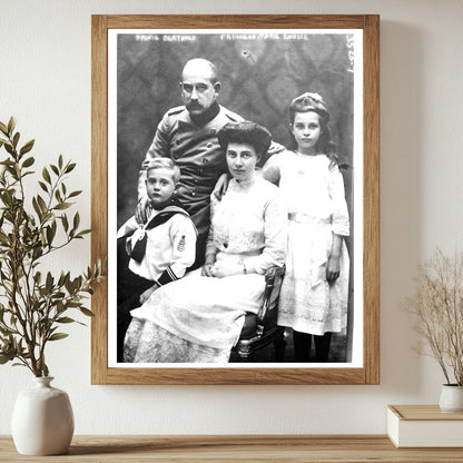 Historic Prince Max of Baden, Pr'ss [i.e., Princess] Marie Alexandra, Prince Berthold, Princess Marie Louise Print, Vintage Art