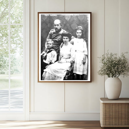 Historic Prince Max of Baden, Pr'ss [i.e., Princess] Marie Alexandra, Prince Berthold, Princess Marie Louise Print, Vintage Art