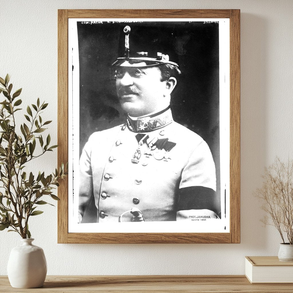 Historic Com. Arthur V. Straussenburg Print, Vintage Art