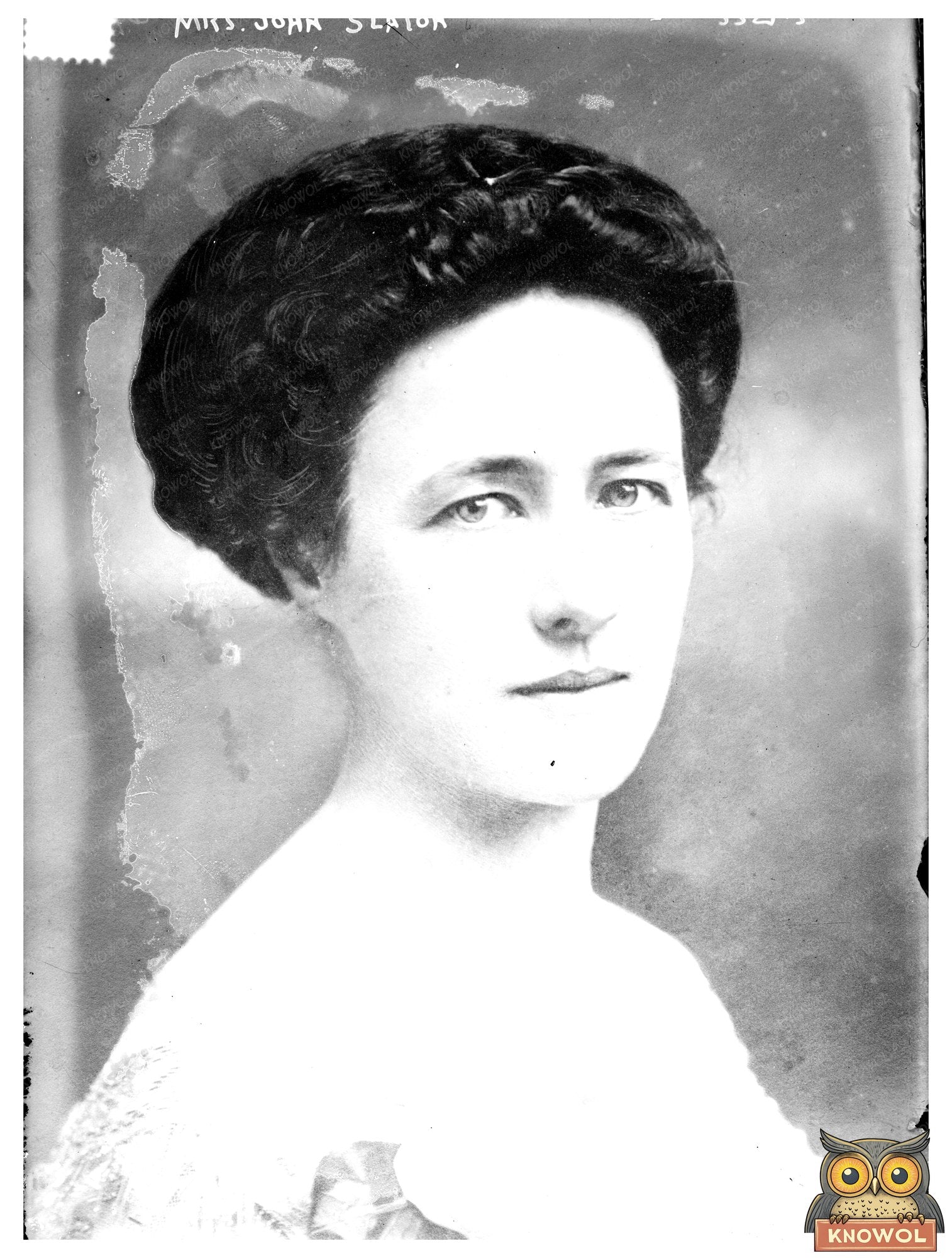 Historic Mrs. John Slaton Print, Vintage Art